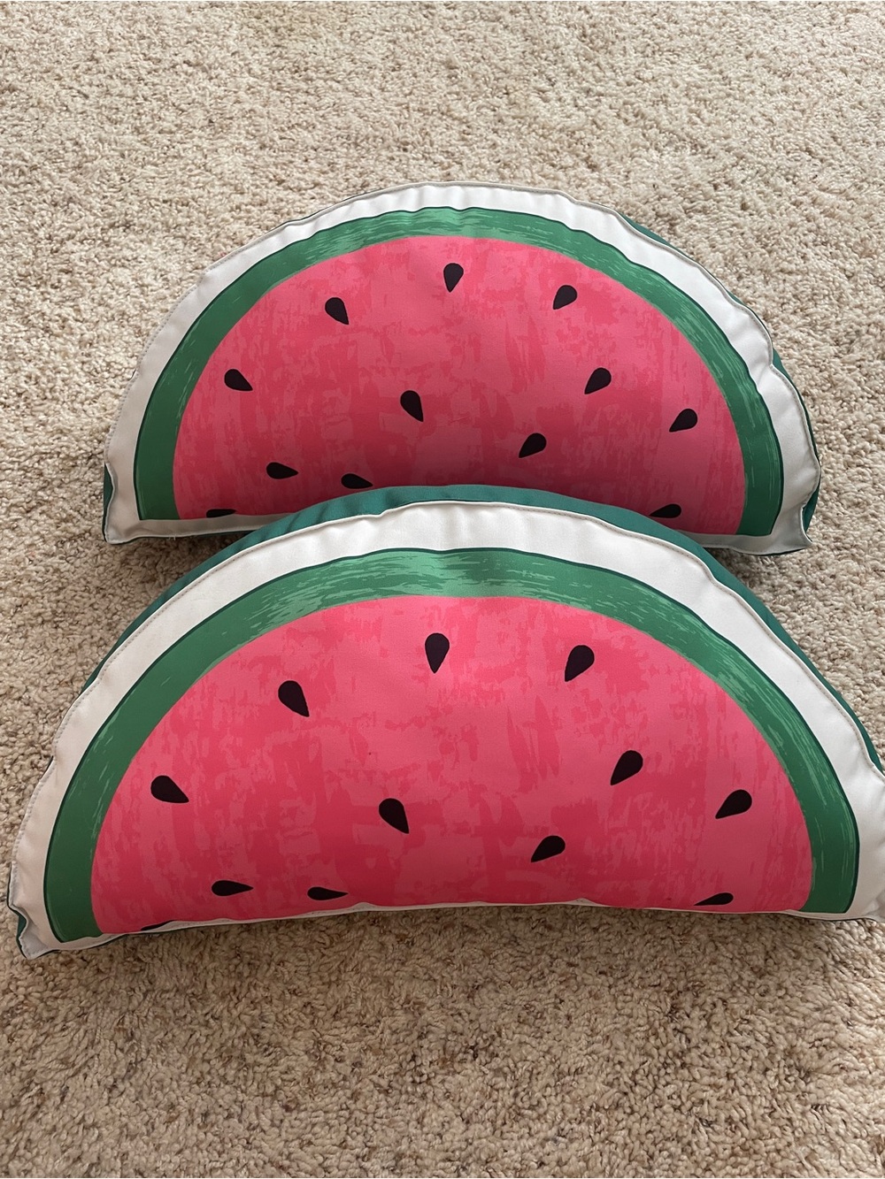 Isaac Mizrahi Pink & Green Watermelon Slice Kids Pillow